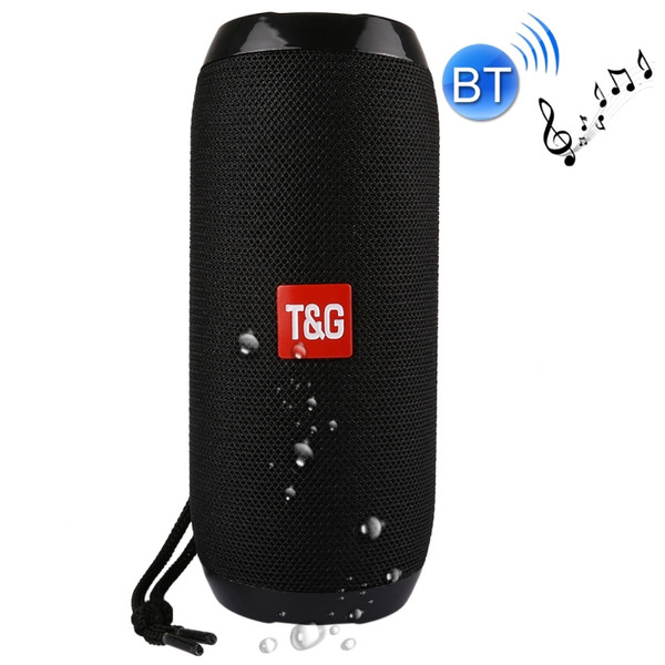 T&G TG117 Portable Bluetooth Stereo Speaker BLACK