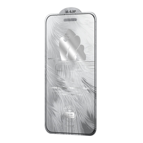 For iPhone 15 / 15 Plus - 16 Pro Max WK WTP-090 Space King Kong 9D Curved Frosted Tempered Glass Film