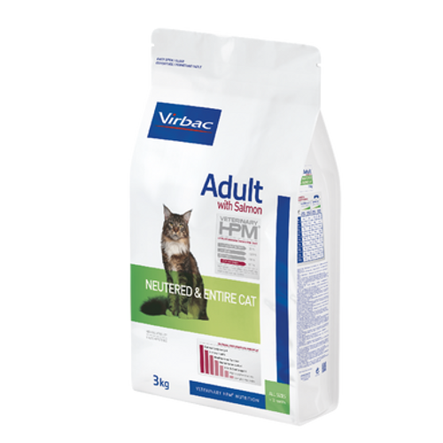 HPM ADULT CAT SALMON 3KG NEUTERED & ENTIRE