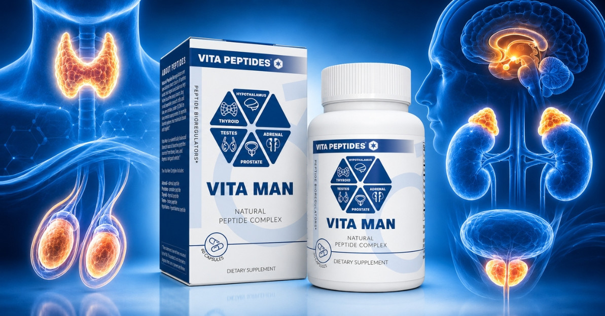 Vita Man: Natural Peptide Bioregulator Complex for Men’s Wellness