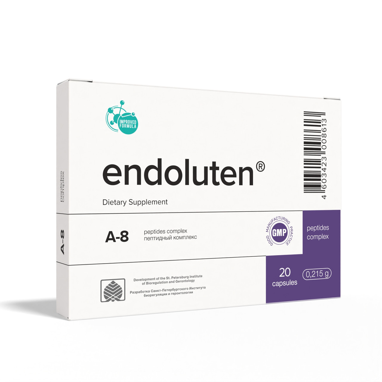 Complément Alimentaire Endoluten A8 Khavinson - 20 Gélules Pour Régulation Hormonale Et Neuroendocrine