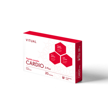 Cardio 3 Plus - Cardiovascular System Peptide Bioregulator Complex 20 Capsules