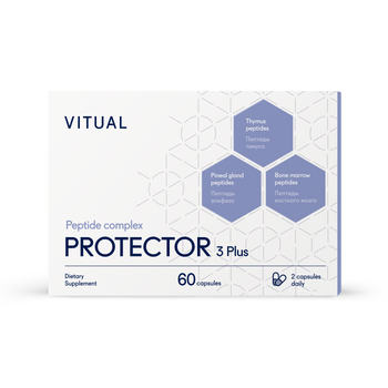 Protector 3 Plus - Immune System Peptide Bioregulator Complex 60 Capsules