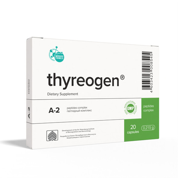 Thyreogen A-2 Thyroid Peptide Bioregulator 20 Capsules 