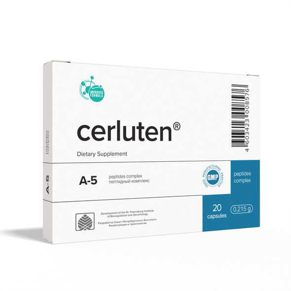 Cerluten A-5 Nervous System Peptide Bioregulator 20 Capsules