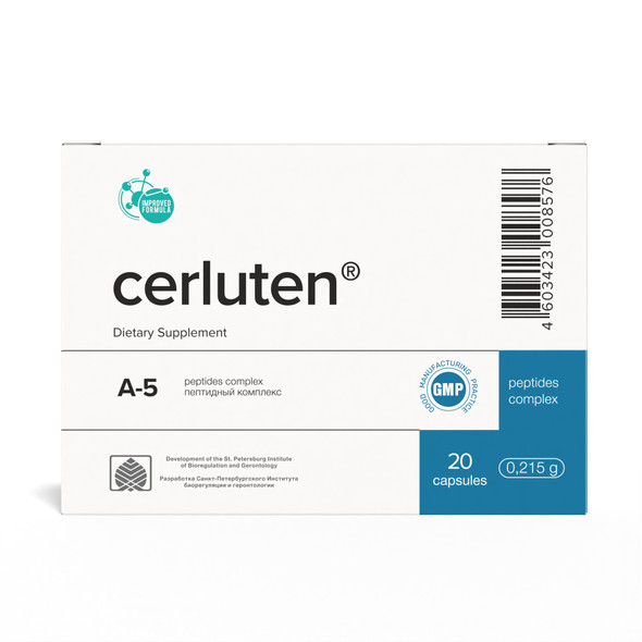 Cerluten A-5 Nervous System Peptide Bioregulator 20 Capsules
