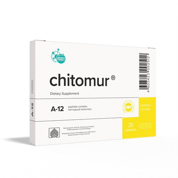 Chitomur A-12 Peptide Bioregulator 20 Capsules