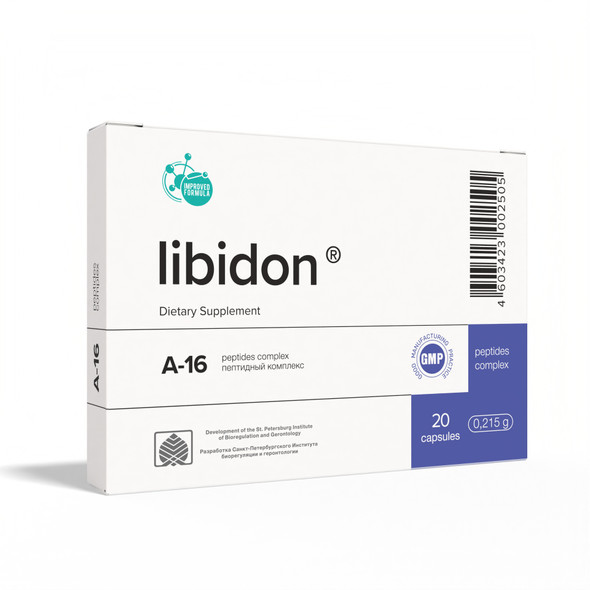 Libidon A-16 Prostate Peptide Bioregulator 20 Capsules