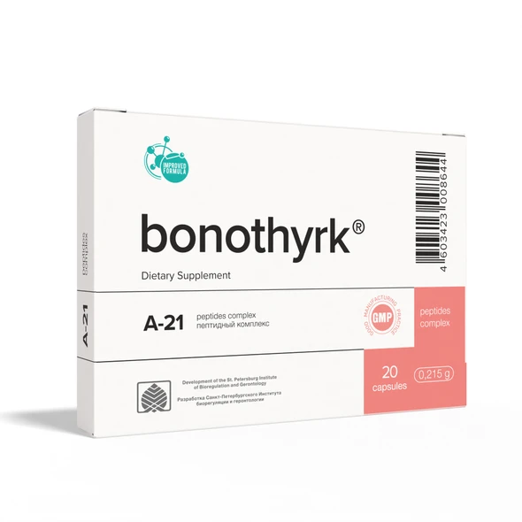 Bonothyrk A-21 Parathyroid Peptide Bioregulator 20 Capsules 