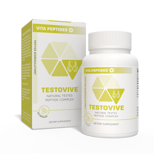 Testovive – Testes Natural Peptide Bioregulator - available in 30 & 60 capsules