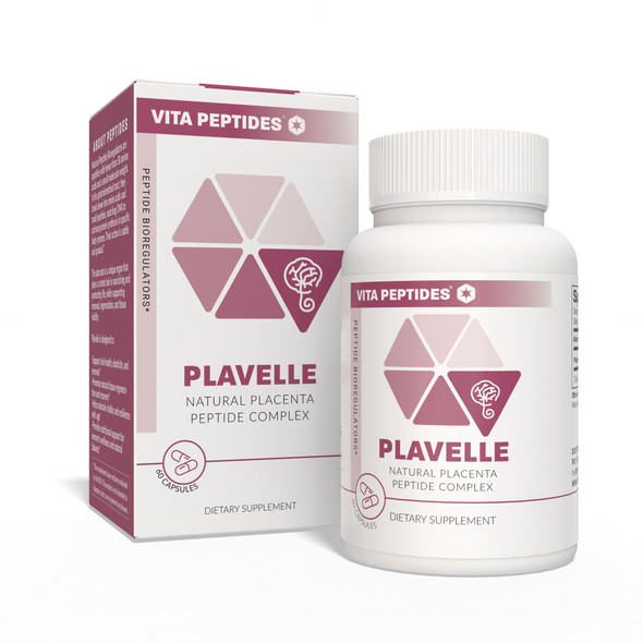 Plavelle - Placenta Natural Peptide Bioregulator - available in 30 & 60 capsules