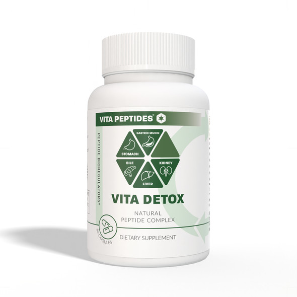 Vita Detox – Natural Peptide Bioregulator Complex - available in 30 & 60 capsules