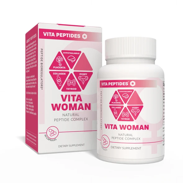 Vita Woman – Natural Peptide Bioregulator Complex - available in 30 & 60 capsules
