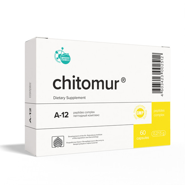 Chitomur A-12 Peptide Bioregulator 60 Capsules