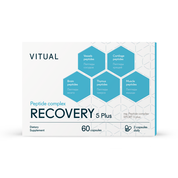 Sport-Recovery 5 Plus - Endurance Peptide Bioregulator Complex 60 Capsules