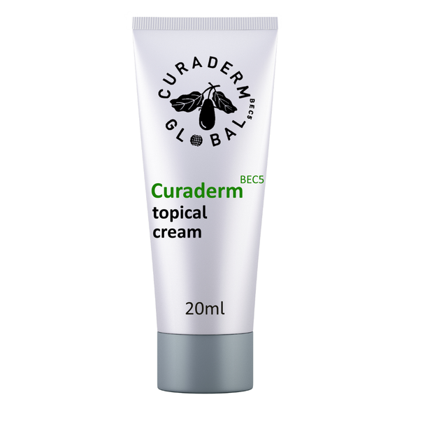 Curaderm BEC5 cream 20ml topical cream + micropore tape