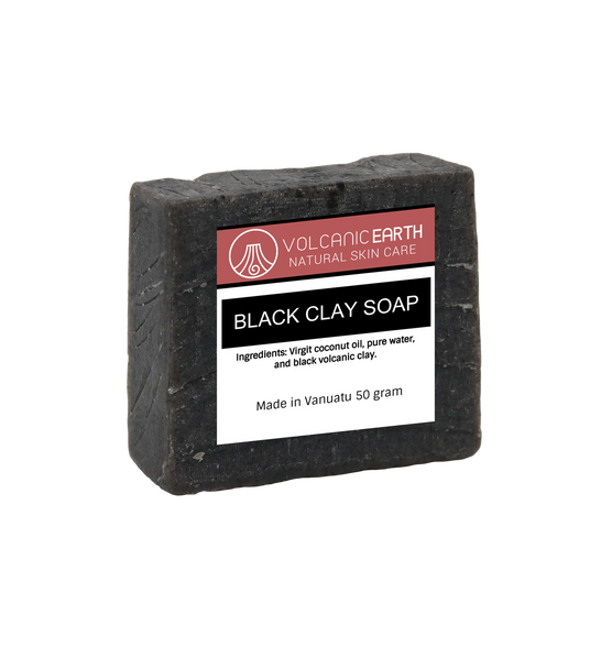 Natural handmade Black Clay soap - 1 bar