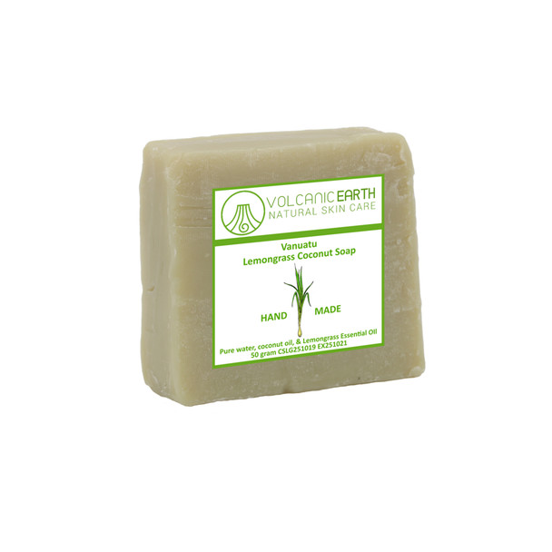 Natural handmade Lemongrass Coconut soap - 4 bars