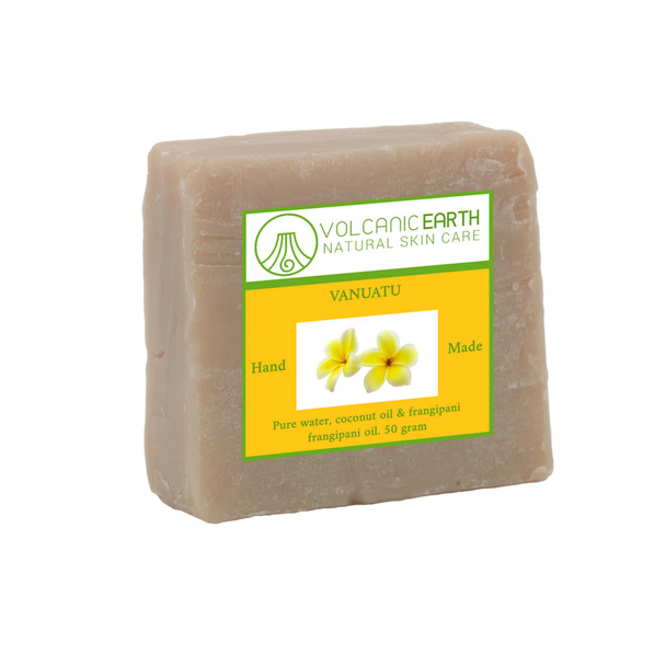 Natural Handmade Frangipani Coconut Oil Soap - 4 bars