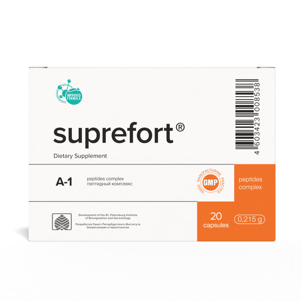 Suprefort A-1 Pancreas Peptide Bioregulator 20 Capsules 