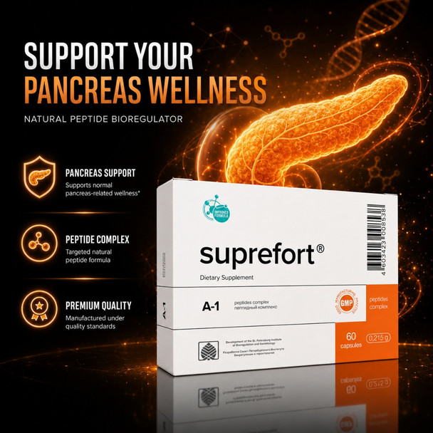 Suprefort A-1 Pancreas Peptide Bioregulator 20 Capsules