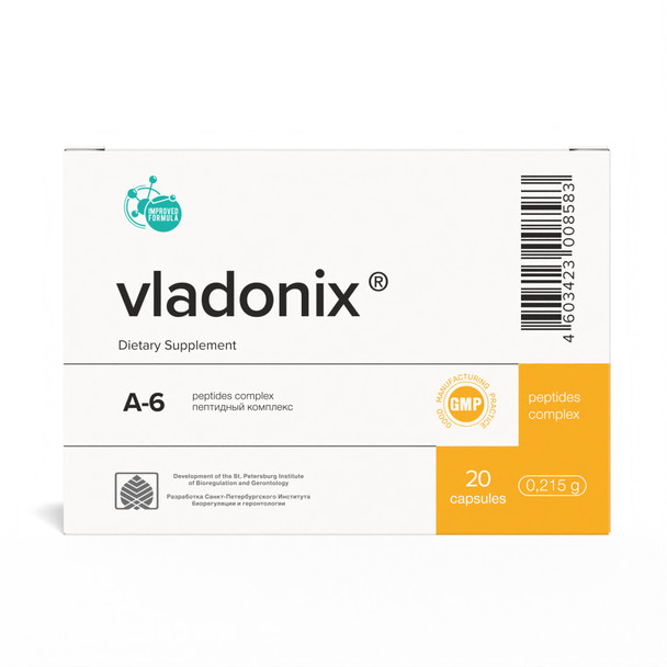Vladonix A-6 Thymus Peptide Bioregulator  20 Capsules