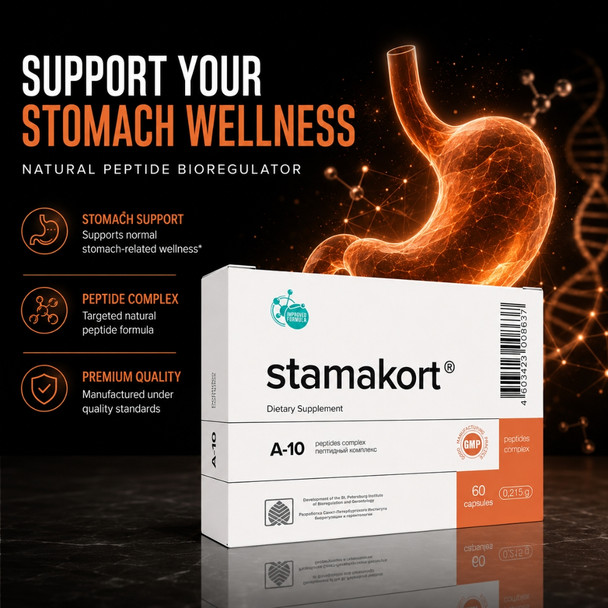 Stamakort A-10 Stomach Peptide Bioregulator 20 Capsules