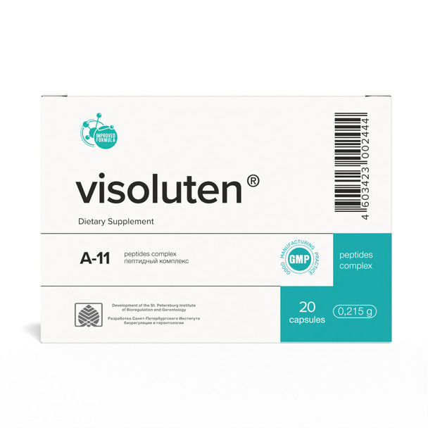 Visoluten A-11 Retina Peptide Bioregulator 20 Capsules