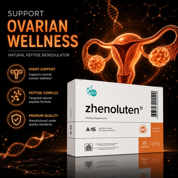 Zhenoluten A-15 Ovary Peptide Bioregulator 20 Capsules