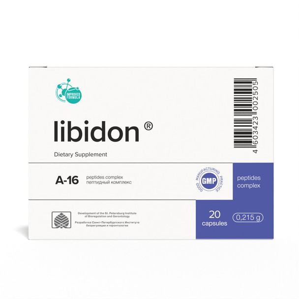 Libidon A-16 Prostate Peptide Bioregulator 20 Capsules