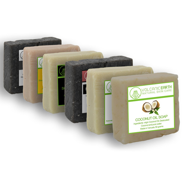 Volcanic Earth Natural Handmade Assorted Soap Bundle - 6 bars