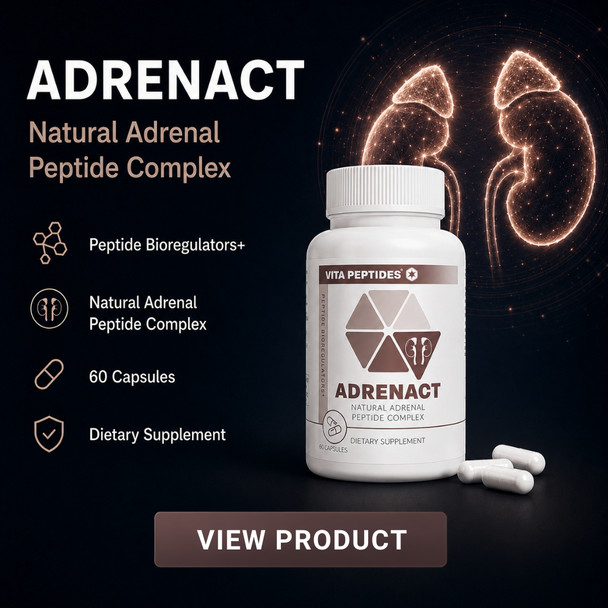 Adrenact – Adrenal Natural Peptide Bioregulator 60 Capsules