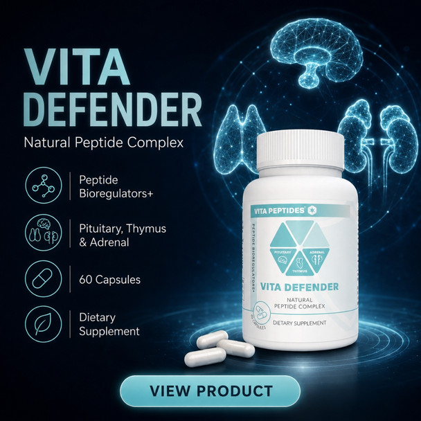 Vita Defender – Natural Peptide Bioregulator Complex 60 Capsules