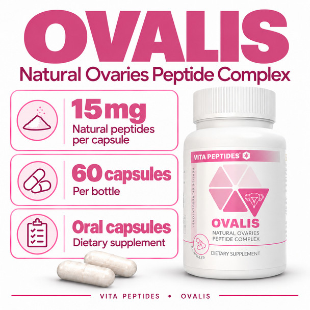 Ovalis – Ovaries Natural Peptide Bioregulator 60 Capsules