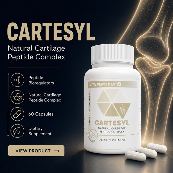 Cartesyl – Cartilage Natural Peptide Bioregulator 60 Capsules