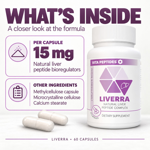 Liverra - Liver Natural Peptide Bioregulator 60 Capsules