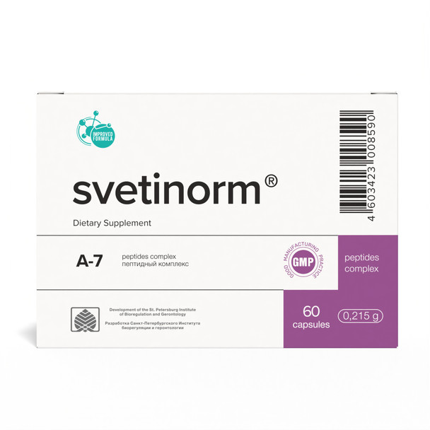 Svetinorm A-7 Liver Peptide Bioregulator 60 Capsules 