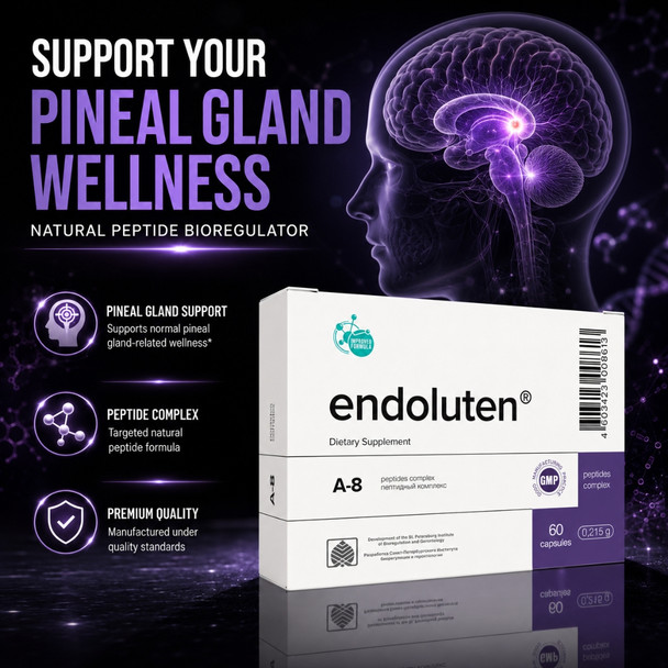 Endoluten A-8 Pineal Peptide Bioregulator 60 Capsules
