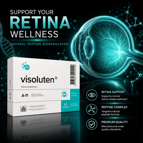 Visoluten A-11 Retina Peptide Bioregulator 60 Capsules