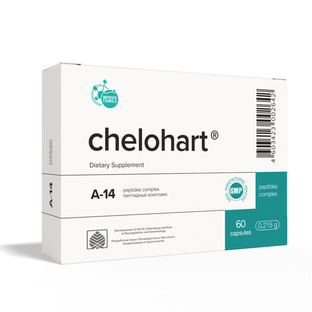 Chelohart A-14 Heart Peptide Bioregulator 60 Capsules