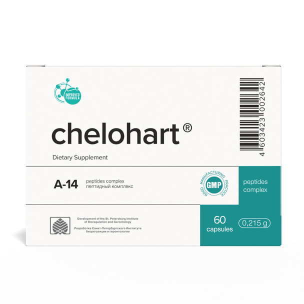 Chelohart A-14 Heart Peptide Bioregulator 60 Capsules