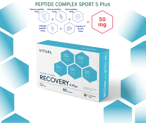 Sport-Recovery 5 Plus - Endurance Peptide Bioregulator Complex 60 Capsules