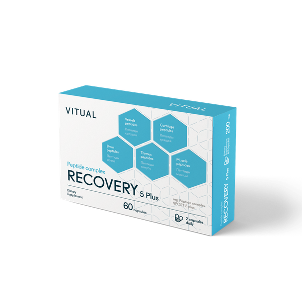 Sport-Recovery 5 Plus - Endurance Peptide Bioregulator Complex 60 Capsules