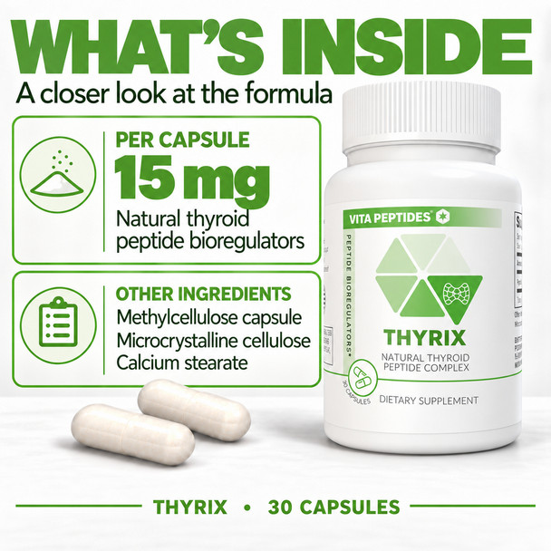 Thyrix – Thyroid Natural Peptide Bioregulator 30 Capsules