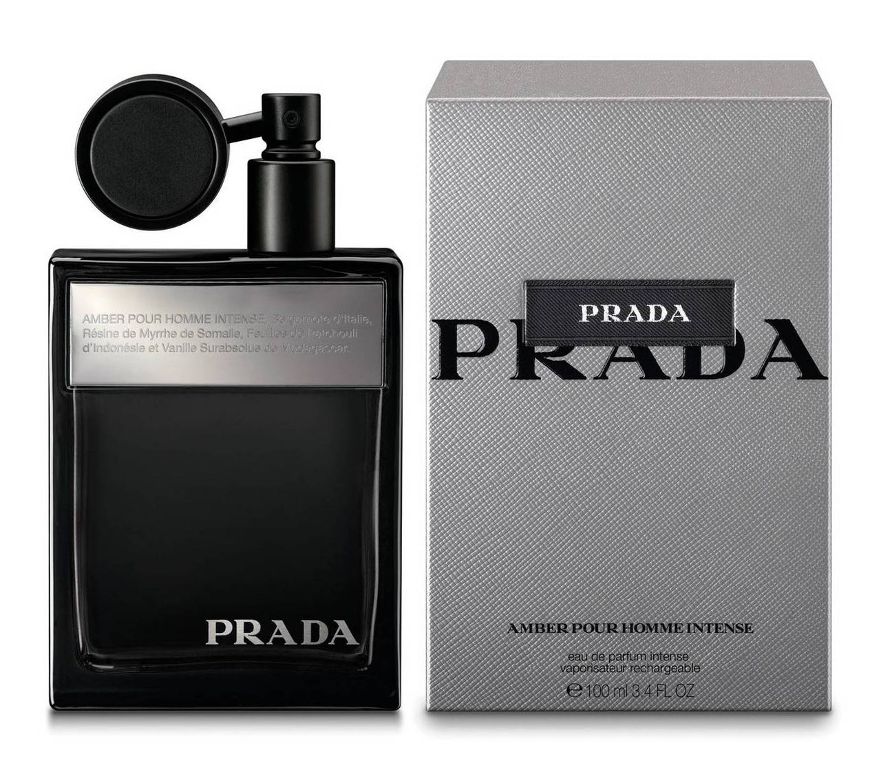 Prada Amber Pour Homme Intense Eau de Parfum Spray 3.4 oz Spray 