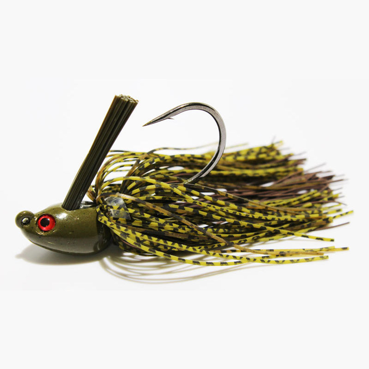 Green Pumpkin Grasshopper Grass Flipping Jig w/ Matching Craws – 99 Strikes  Fishing Co