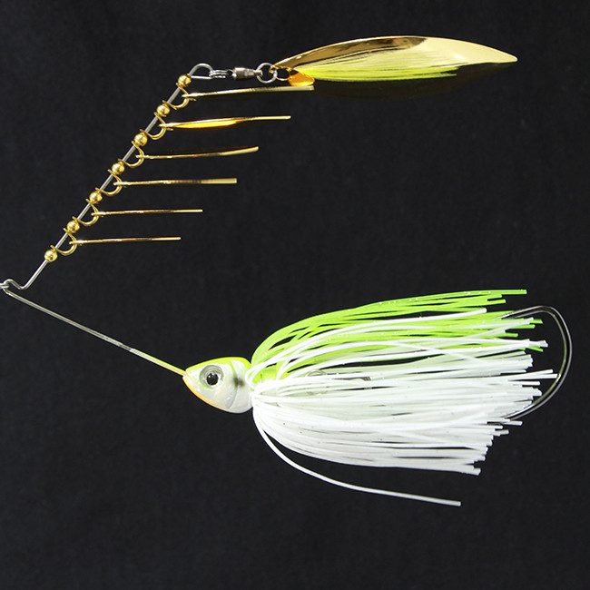 Silicone Skirts Chartreuse Tip 5-Pack Silicone Skirts For Fishing Lures – Chartreuse/Lime Tip – Spinnerbait, Buzzbait, Jig Trailer DW Lures Skirts