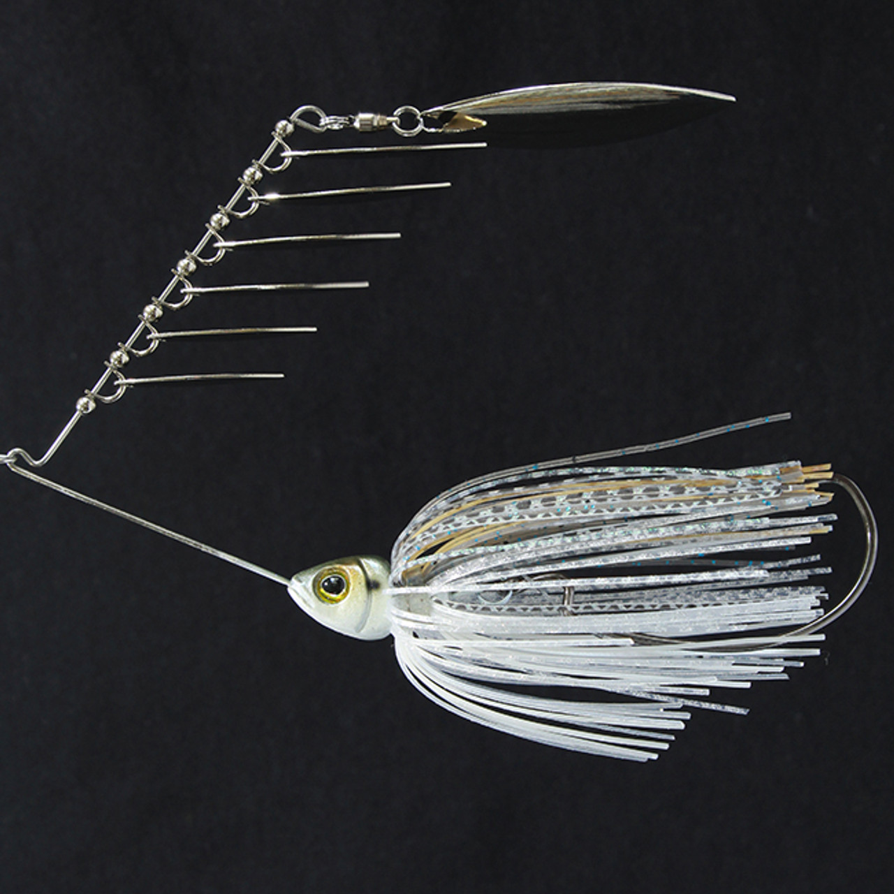 10 Hand Made Silicone Spinnerbait Skirts (White Baitfish) - Bass Fishing -  NEW