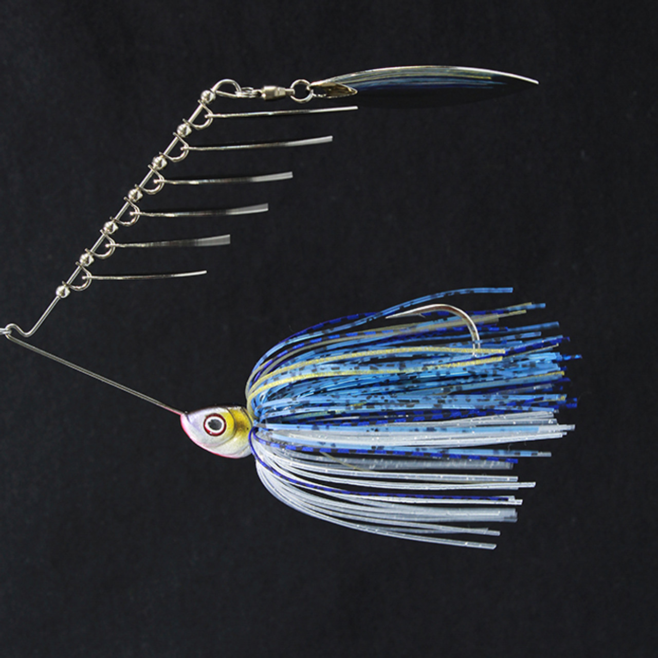 5 Custom Made D&J Lures Silicone Spinnerbait Skirts(Blue Shad)Bass