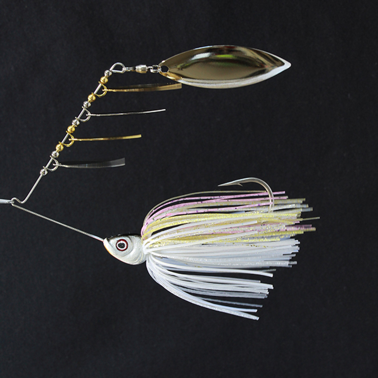 STRIKE KING SPINNERBAIT, WHITE,- Bass Fishing Lures